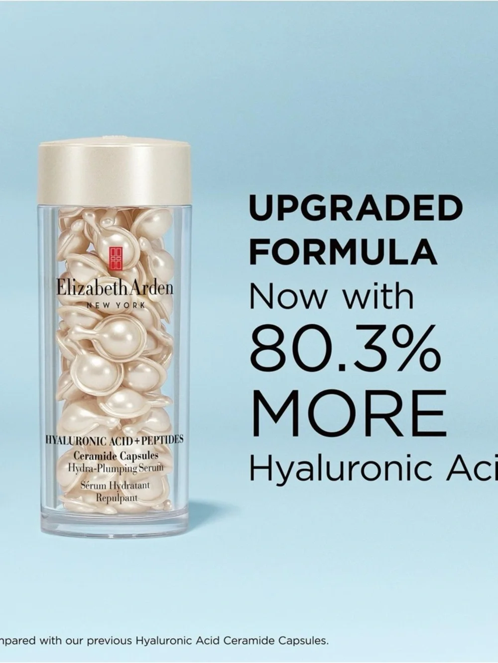 Elizabeth Arden Hyaluronic Acid Ceramide Capsules 60 Ct Hydra Plumping Serum 🎀